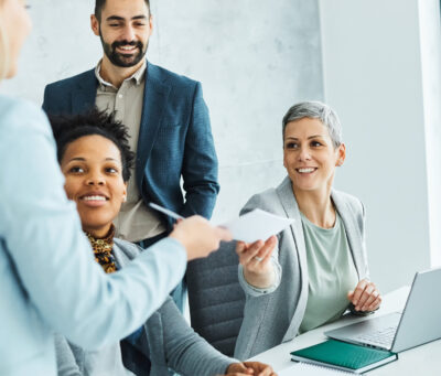 young business people meeting office teamwork group laptop presentation seminar woman businesswoman startup creative training portrait businessman desk Group of young business people having a meeting or presentation and seminar in the office
